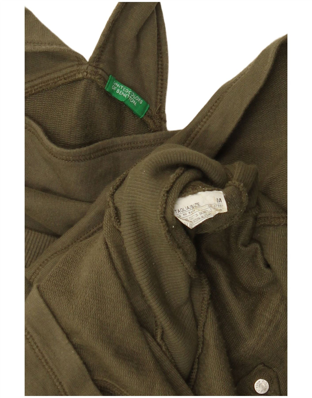 BENETTON Γυναικείο φόρεμα Dungaree UK 14 Medium Khaki