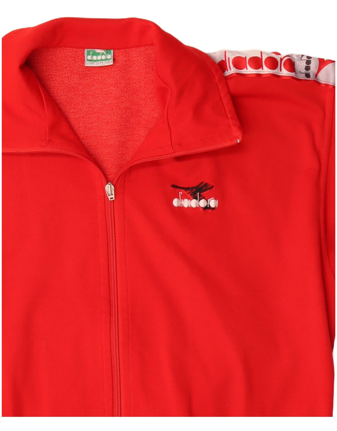 Ανδρική φόρμα φόρμας Diadora με γραφικές φόρμες Top Jacket Small Red Colourblock Polyester