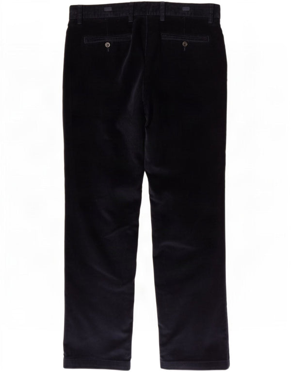 Ανδρικό κανονικό κοτλέ παντελόνι Marks & Spencer W36 L31 Navy Blue Cotton