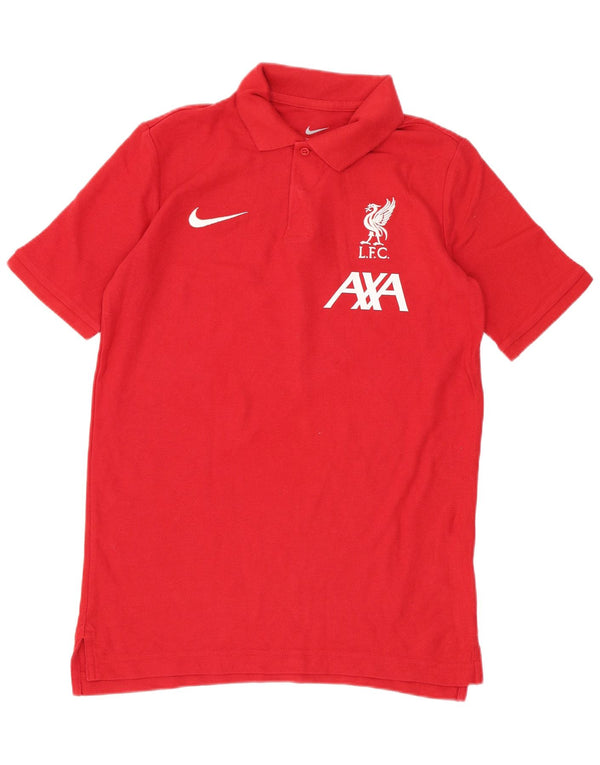 Μπλουζάκι Nike Boys Liverpool Graphic Polo 12-13 ετών, μεγάλο κόκκινο βαμβακερό
