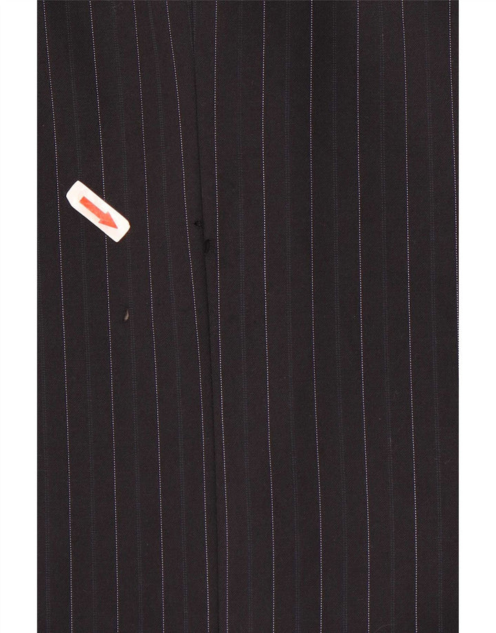 Marks & Spencer Ανδρικό μπλέιζερ με 3 κουμπιά μπουφάν UK 40 Medium Navy Blue ριγέ