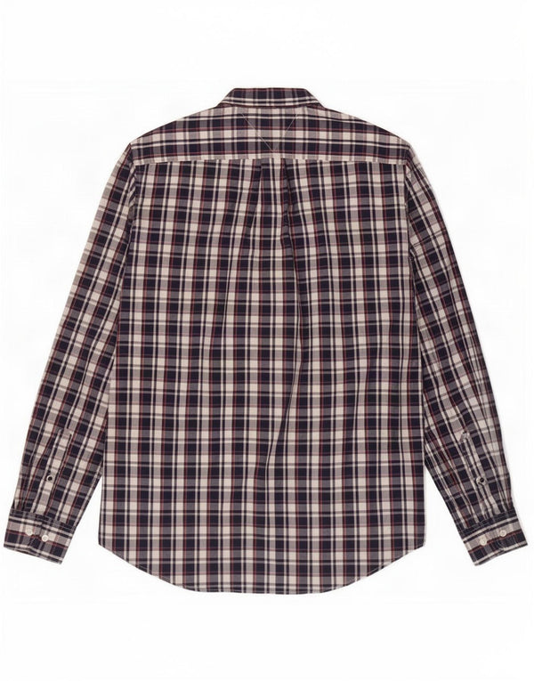 Ανδρικό πουκάμισο Tommy Hilfiger Large Navy Blue Check Cotton