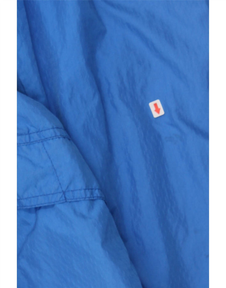 LOFFLER Mens Graphic Rain Jacket UK 42 XL Blue Vintage Loffler and Second-Hand Loffler from Messina Hembry 