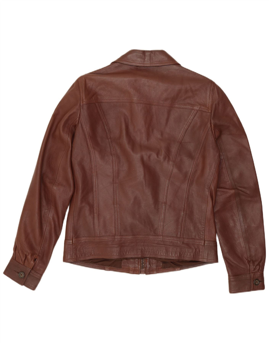 Vintage Ανδρικό Δερμάτινο Μπουφάν UK 36 Small Brown Δερμάτινο