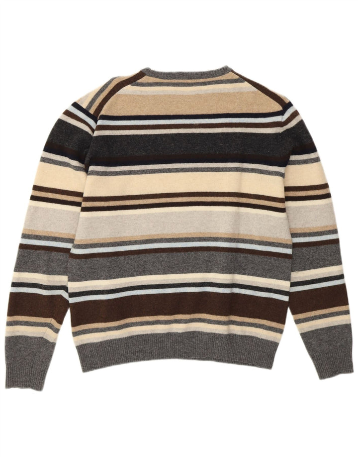 KAPPA Γυναικείο πουλόβερ με λαιμόκοψη UK 16 Μεγάλο πολύχρωμο ριγέ