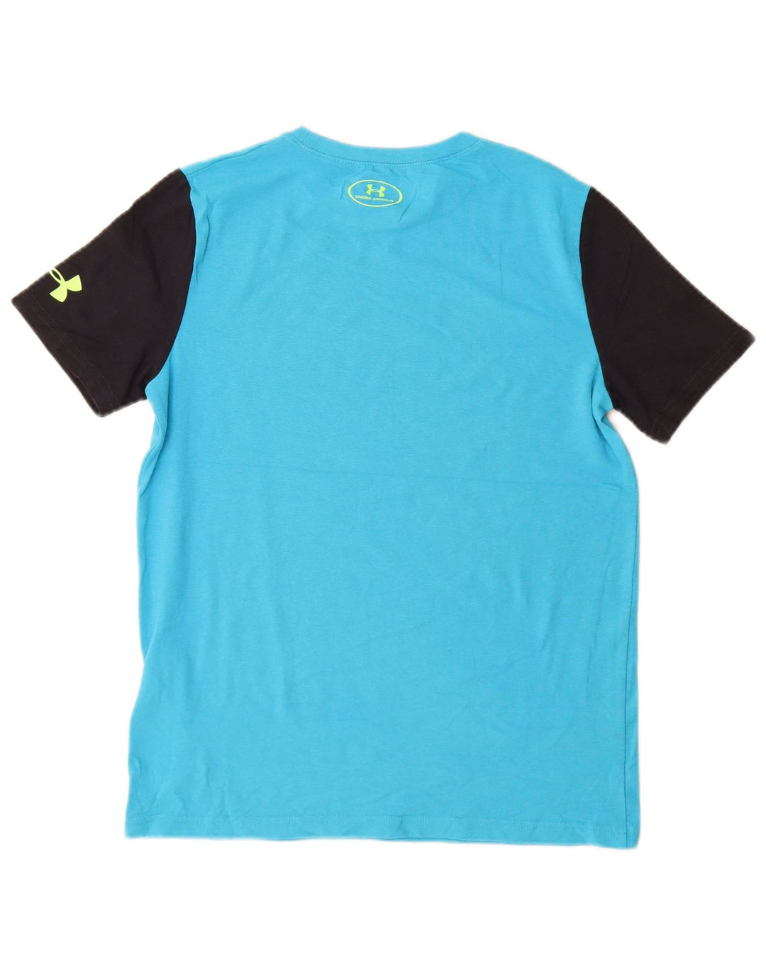 UNDER Armour Boys Heat Gear Graphic T-shirt Top 11-12 Years Large Blue