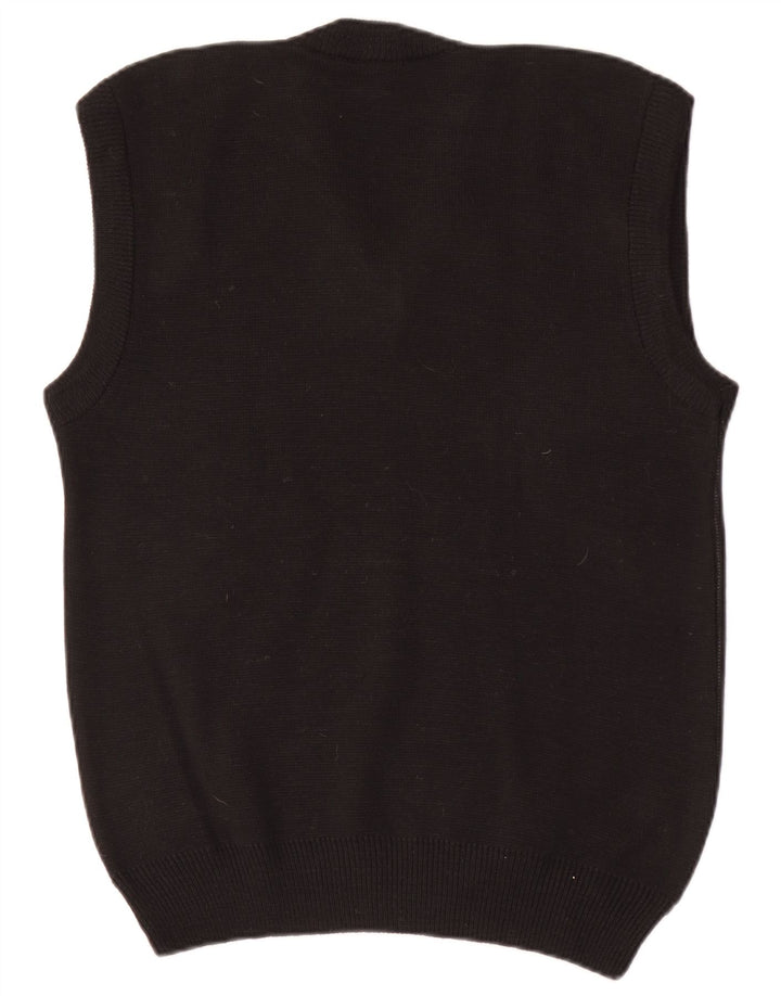 Vintage ανδρικό γιλέκο Tank Top Small Black Argyle/Diamond