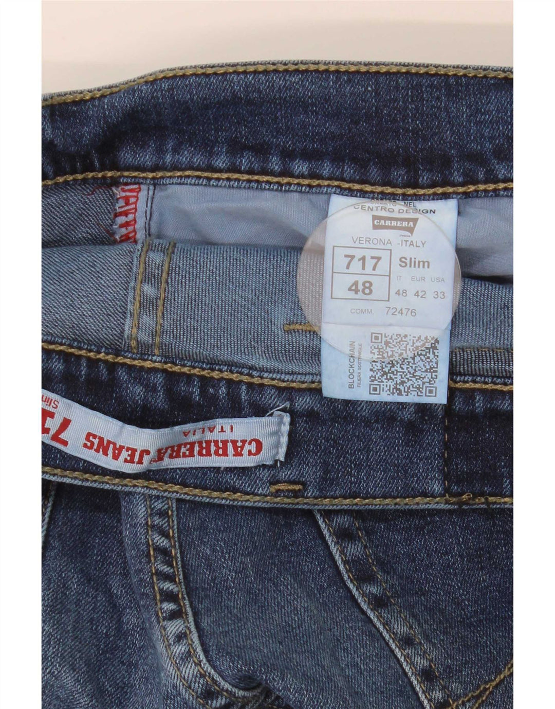 Carrera Ανδρικό 717 Slim Jeans IT 48 Medium W33 L32 Μπλε βαμβακερό