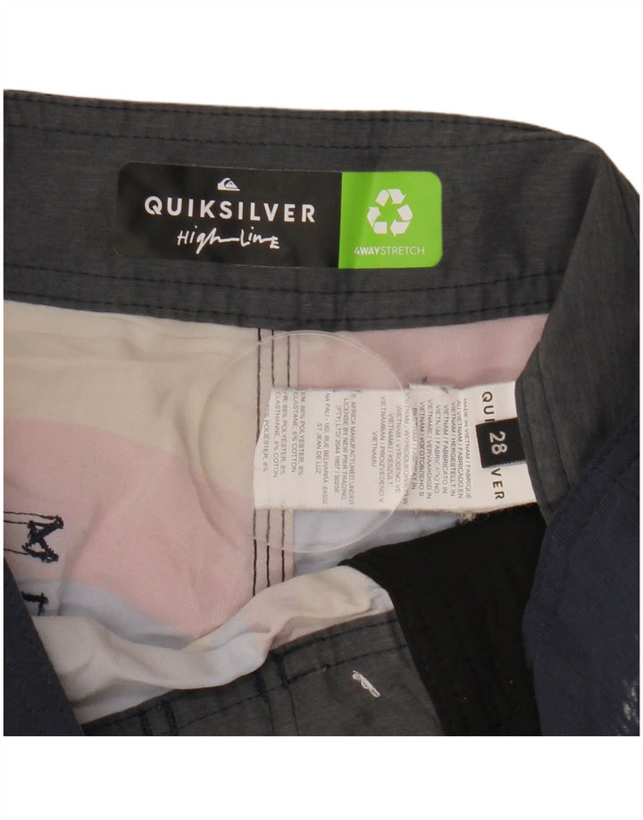 Ανδρικό σορτς κολύμβησης Quiksilver Μικρό πολύχρωμο ριγέ πολυεστέρα