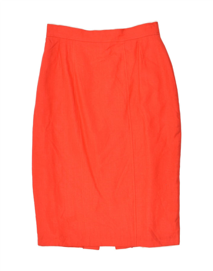 MAXI LIBRATI Womens Pencil Skirt IT 44 Medium W30 Red Viscose | Vintage Maxi Librati | Thrift | Second-Hand Maxi Librati | Used Clothing | Messina Hembry 