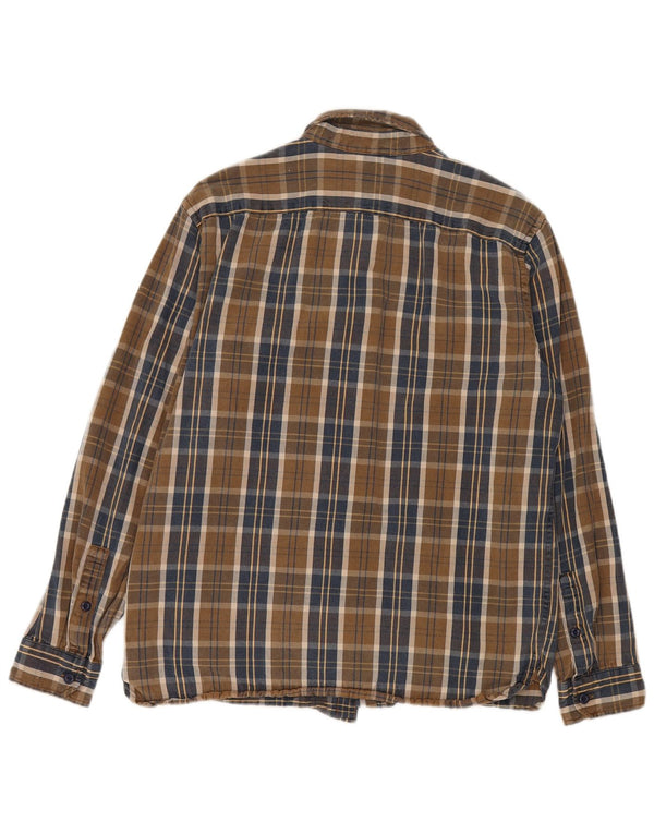 Ανδρικό φανελένιο πουκάμισο Levi's Standard Fit Large Brown Check Lyocell