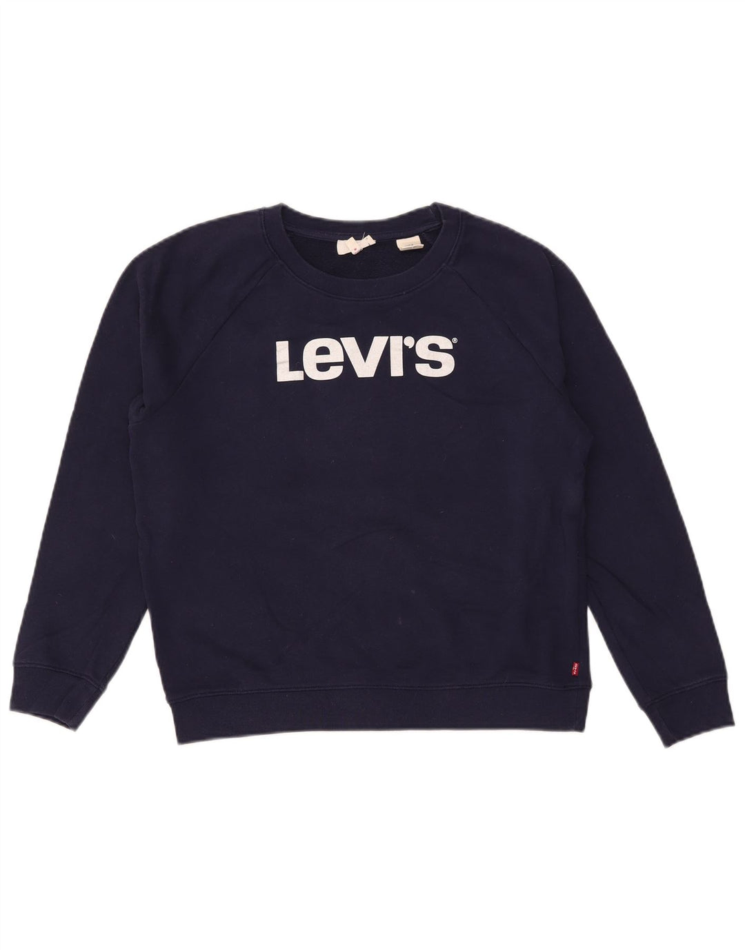 Γυναικείο γραφικό υπερμεγέθη φούτερ Levi's Jumper UK 10 Small Navy Blue