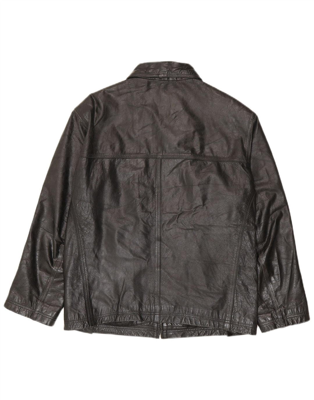 Vintage Ανδρικό Δερμάτινο Μπουφάν UK 36 Small Black