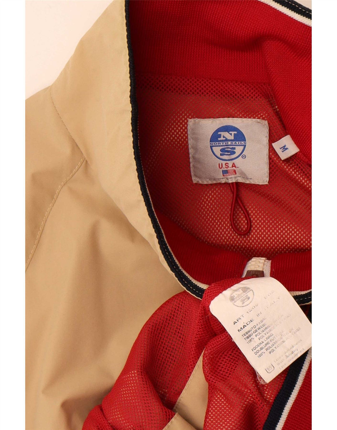 Ανδρικό μπουφάν North Sails UK 38 Medium Beige Colourblock Polyamide