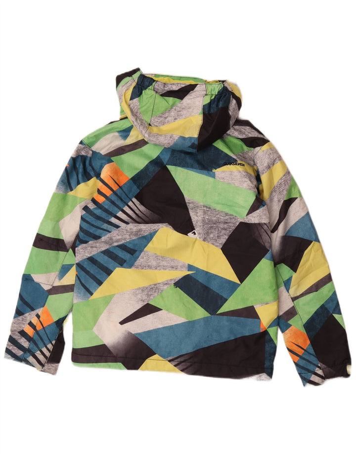 Quiksilver Boys Windbreaker Jacket 11-12 Years Πολύχρωμο Γεωμετρικό