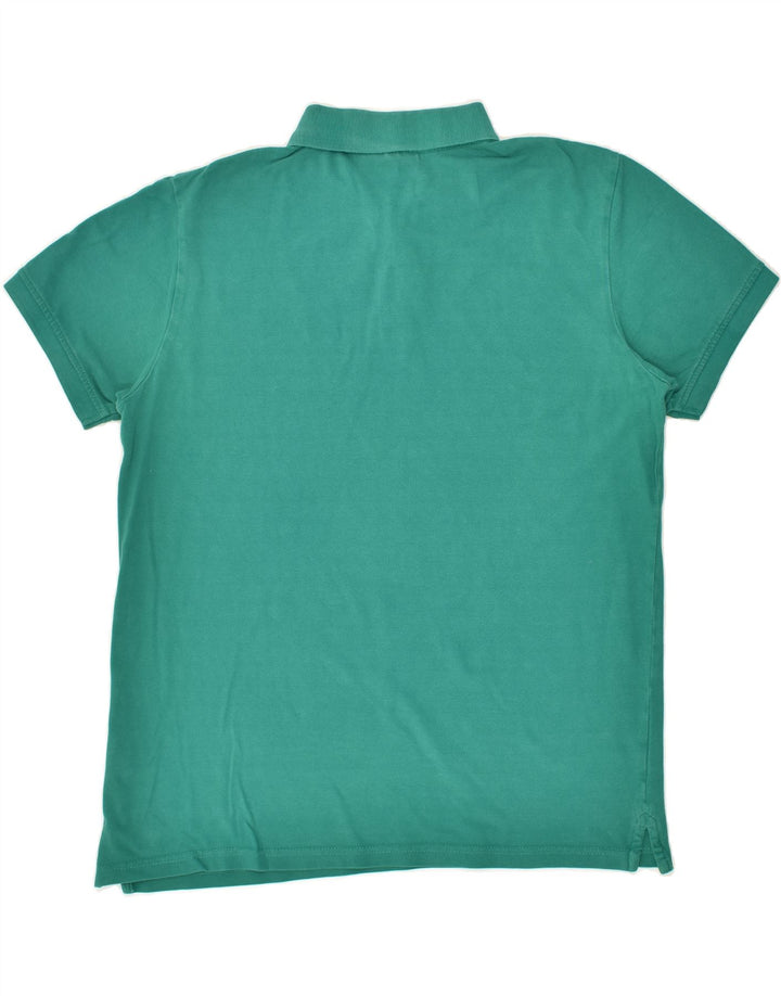 KAPPA Mens Polo Shirt Large Green Cotton | Vintage Kappa | Thrift | Second-Hand Kappa | Used Clothing | Messina Hembry 