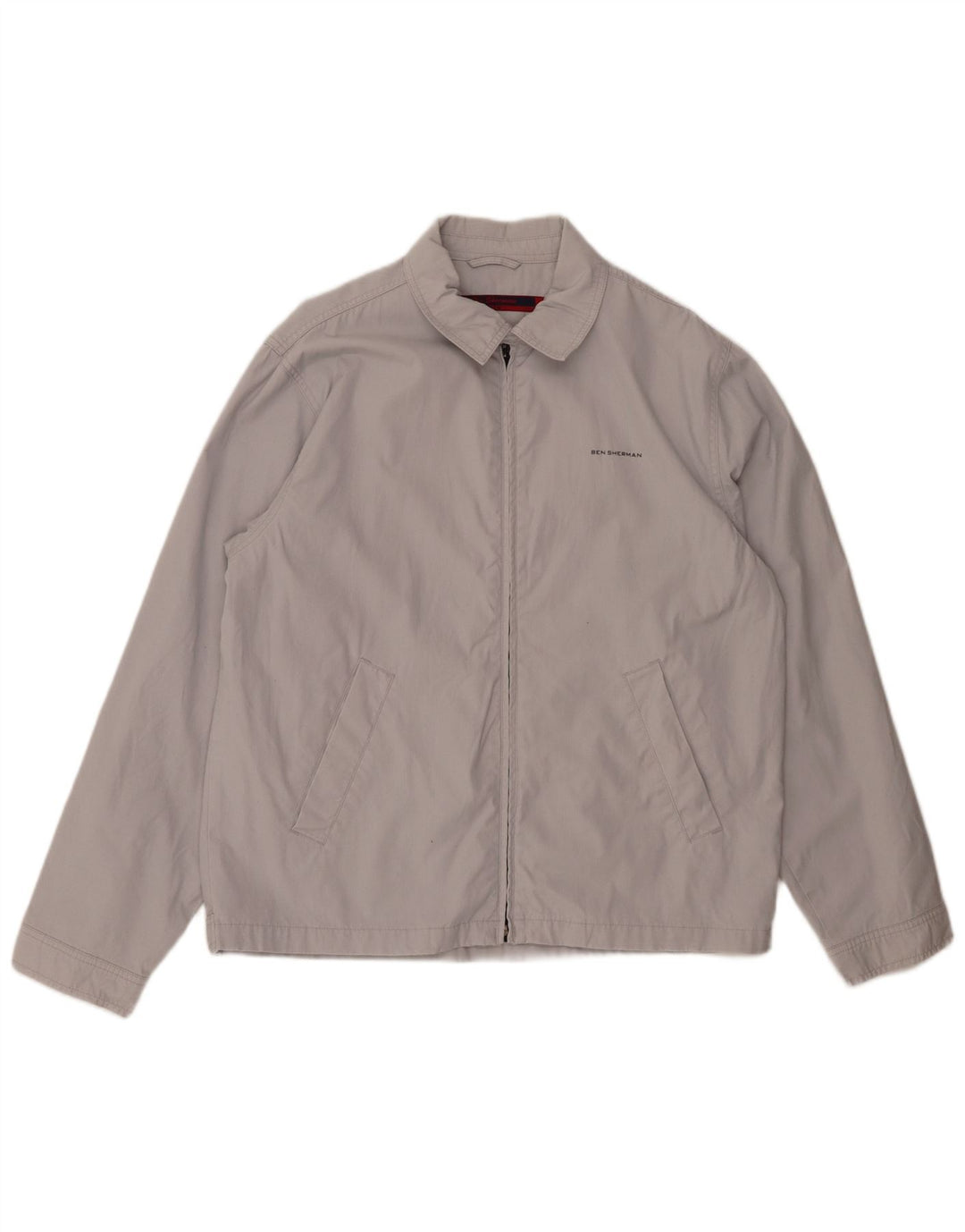 BEN SHERMAN Ανδρικό Bomber Jacket UK 38 Medium Grey Cotton