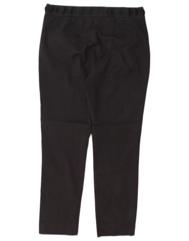 ZARA Γυναικείο Slim Casual Παντελόνι Μεγάλο W32 L26 Μαύρο