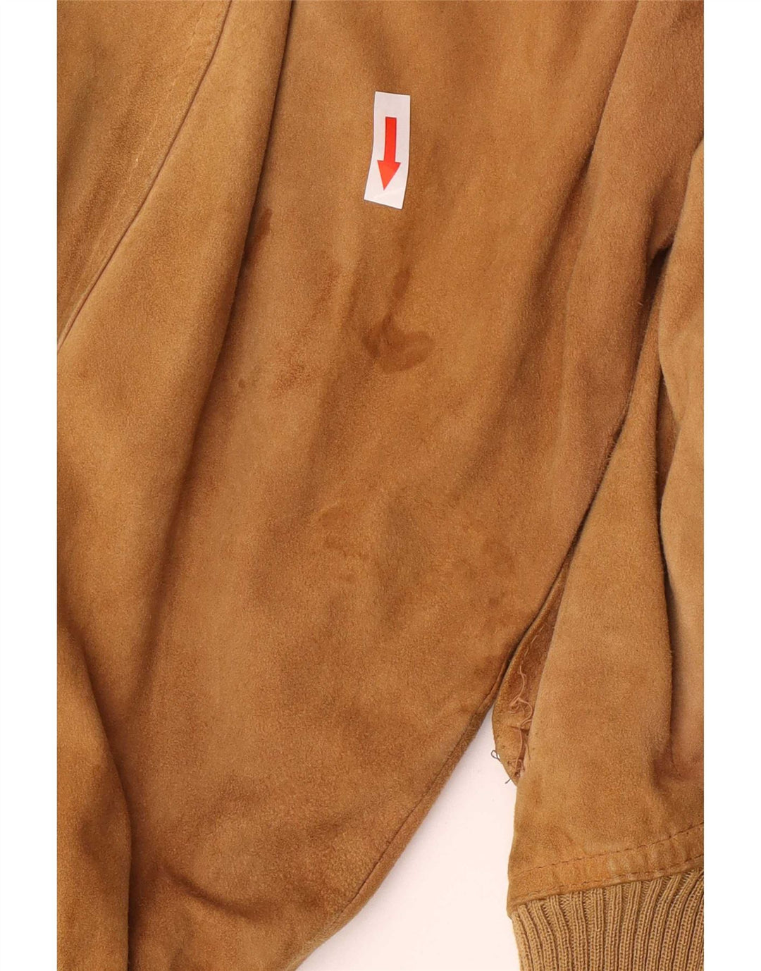 Vintage Ανδρικό Suede Bomber Jacket IT 54 2XL Καφέ Ρετρό