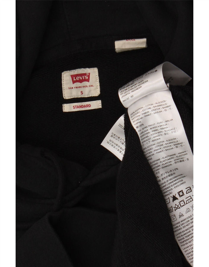 Ανδρικό LEVI'S Standard Graphic Hoodie Jumper Μικρό μαύρο βαμβακερό