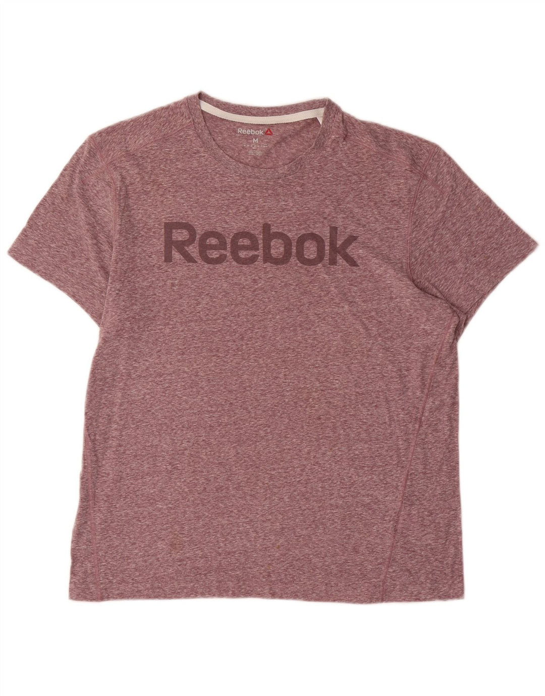 Ανδρικό γραφικό T-Shirt Reebok Top Βαμβακερό μεσαίο ροζ φλύκταινας