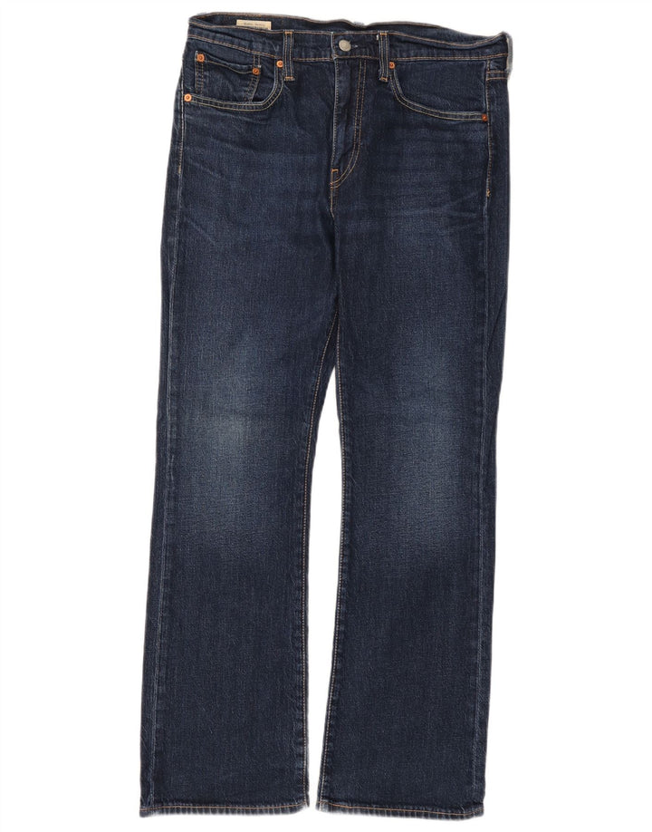 Levi's Mens 527 Bootcut Jeans W32 L30 Navy Blue Cotton