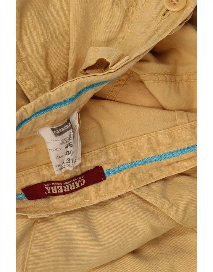 CARRERA Ανδρικό σορτς Cargo IT 46 Small W31 Κίτρινο Βαμβακερό