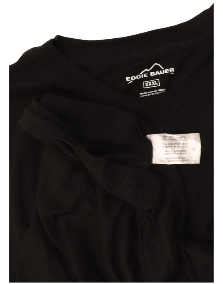 EDDIE BAUER Mens T-Shirt Top 3XL Black Cotton
