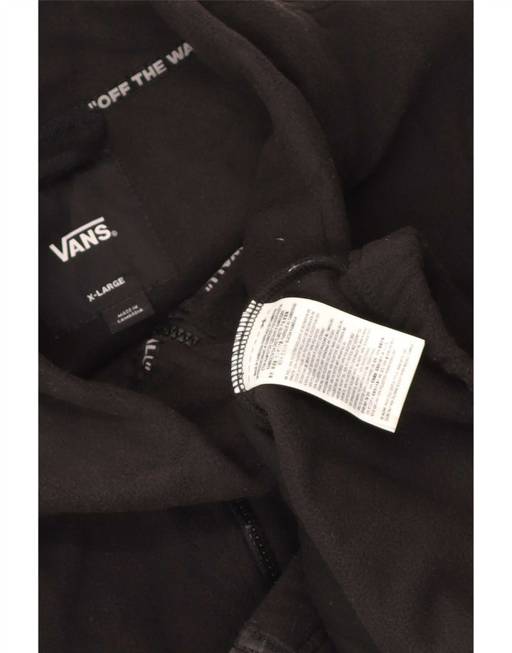 Vans Mens Graphic Fleece Jacket UK 42 XL Μαύρο Πολυεστέρας