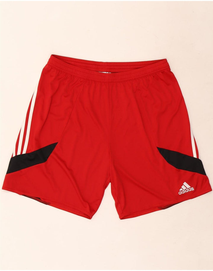 Ανδρικό σορτς Adidas Climalite με μεγάλο κόκκινο χρώμα πολυεστέρα