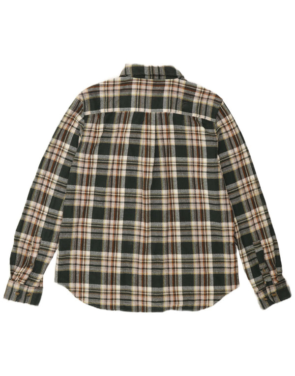 Eddie Bauer Ανδρικό φανελένιο πουκάμισο μεγάλο πράσινο καρό βαμβακερό