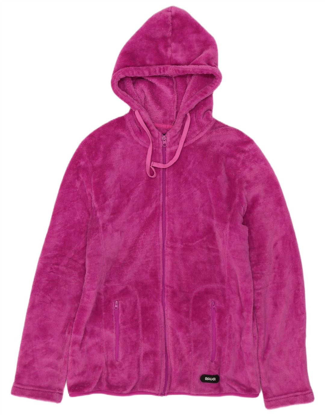Brugi Γυναικείο Μπουφάν με κουκούλα Fleece UK 18 XL Ροζ Πολυεστέρας