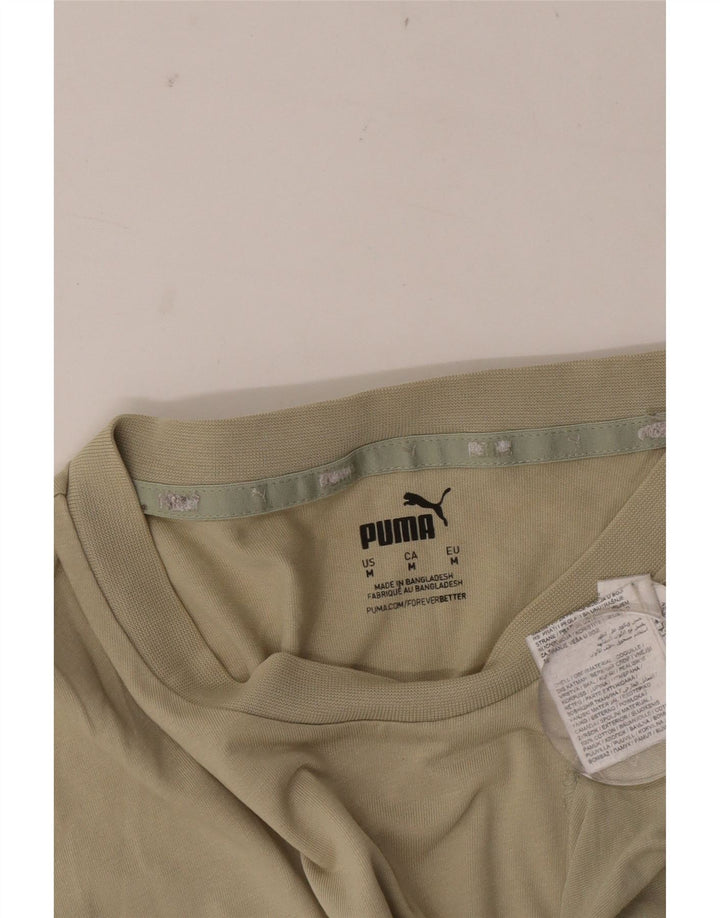 Ανδρικό γραφικό μπλουζάκι Puma Top Medium Khaki Colourblock Βαμβακερό