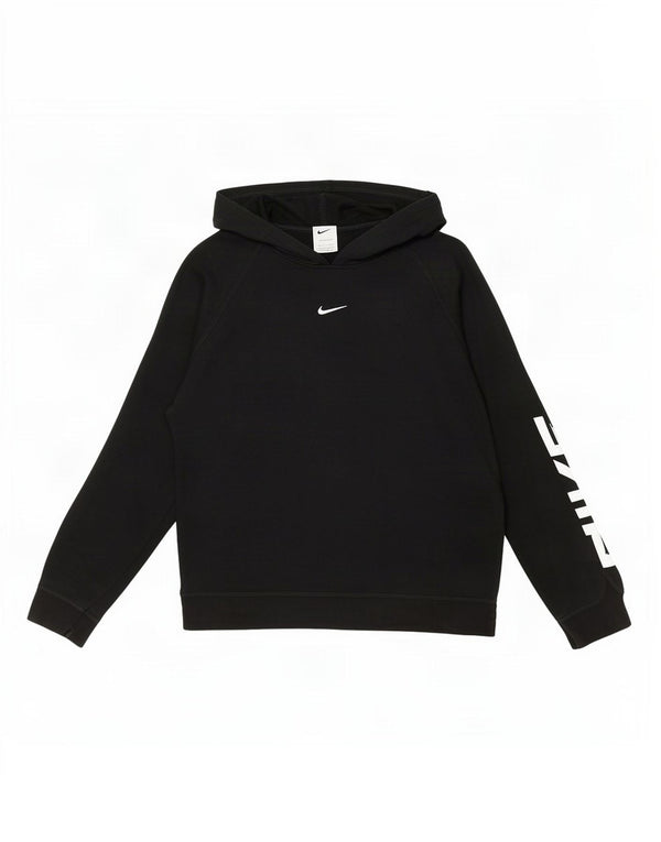Γυναικείο γυναικείο κουκούλα με κουκούλα Nike UK 16 Large μαύρο βαμβακερό