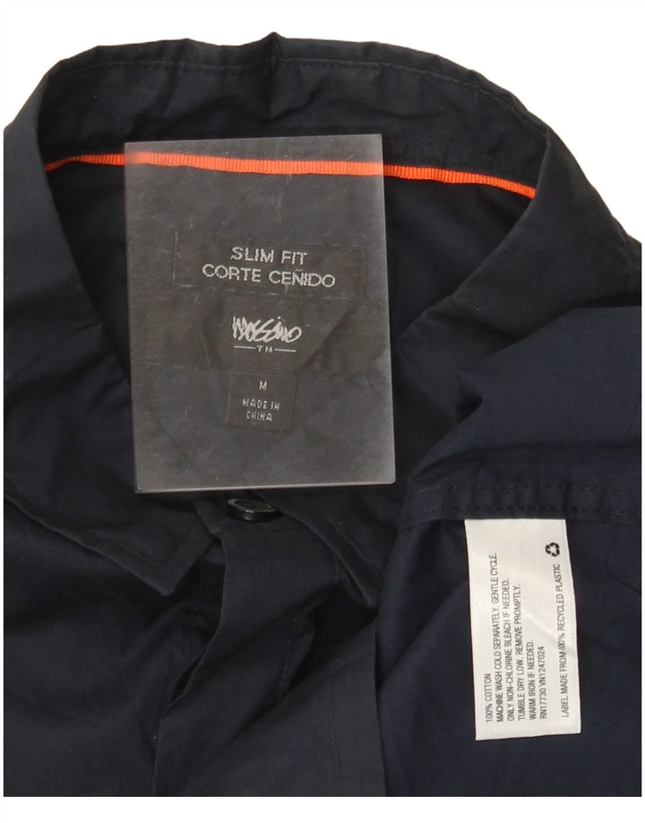 Ανδρικό κοντομάνικο πουλόβερ Mossimo πουκάμισο από βαμβακερό μπλε ναυτικό