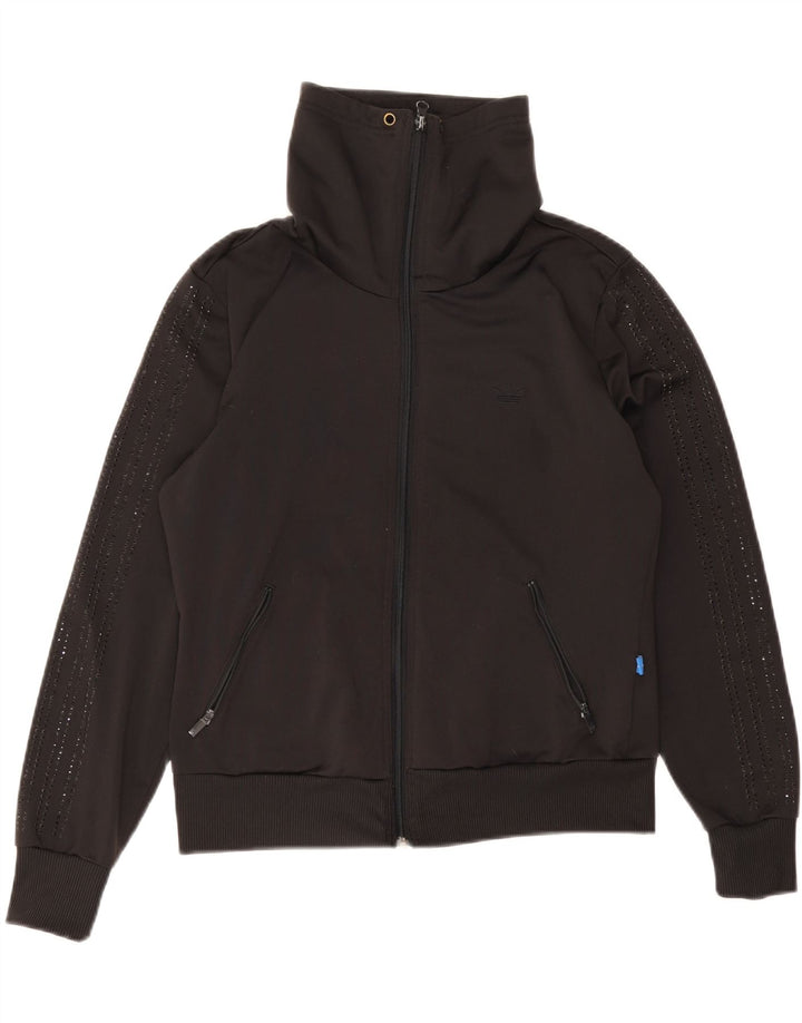 Γυναικεία φόρμα γραφικών Adidas Top Jacket IT 38 XS Μαύρο Πολυεστέρας