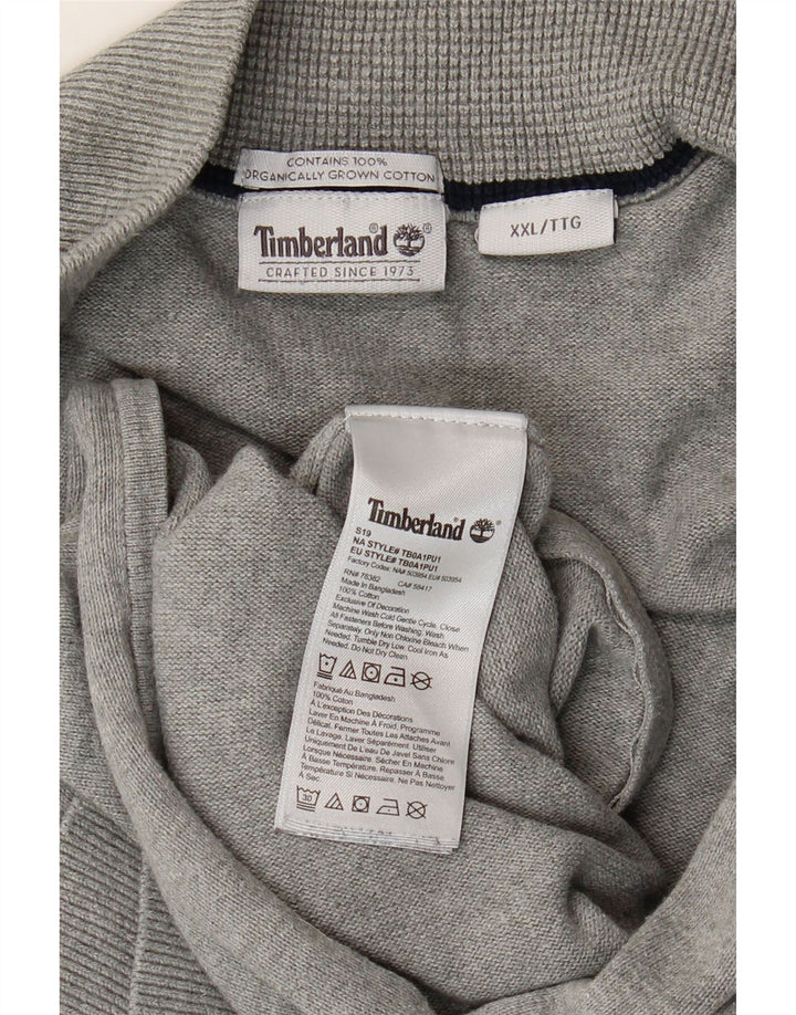 Ανδρικό πουλόβερ Timberland Cardigan 2XL Γκρι βαμβακερό