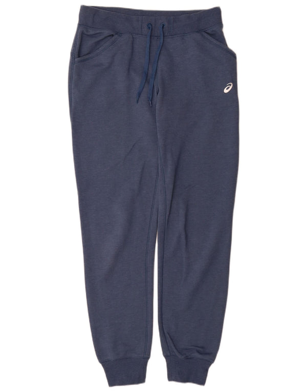 Asics Γυναικεία αθλητική φόρμα Παντελόνι Joggers UK 16 Μεγάλο Μπλε Βαμβακερό
