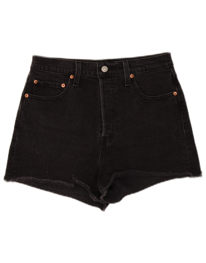 Γυναικείο τζιν σορτς Levi's W29 μεσαίο μαύρο βαμβακερό