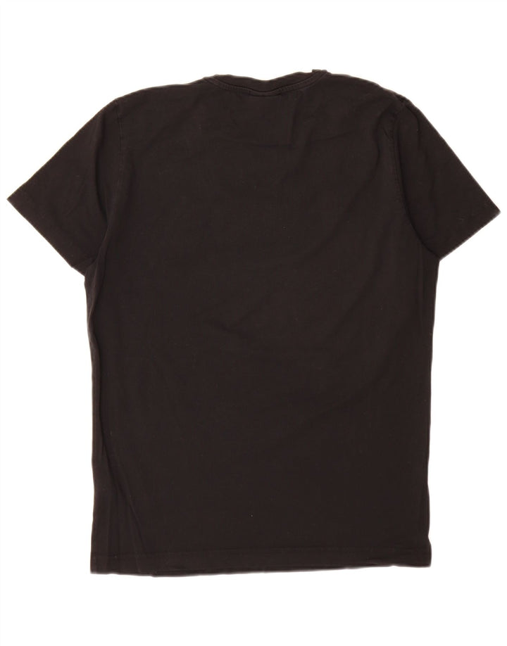 Diesel Ανδρικό γραφικό T-Shirt Top Μικρό μαύρο βαμβακερό