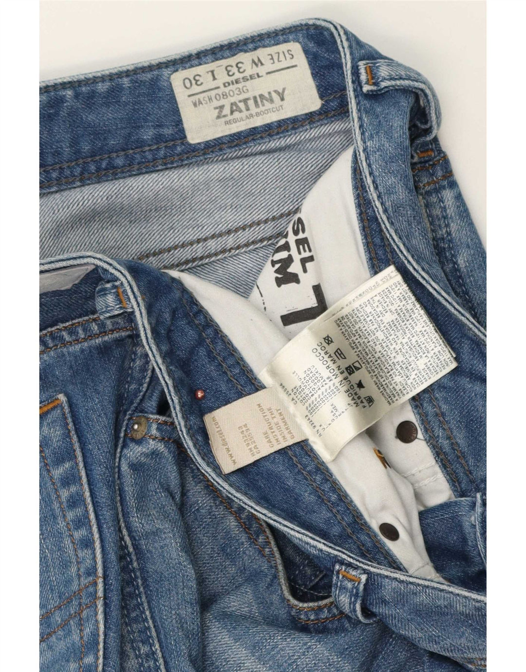 Ανδρικά τζιν Diesel Zatiny Regular Fit Bootcut W33 L30 Μπλε βαμβακερό