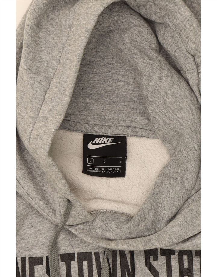 NIKE Womens Hoodie Jumper UK 16 Large Grey Vintage Nike and Second-Hand Nike from Messina Hembry 