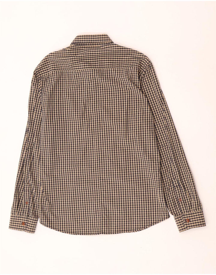 Jack & Jones Ανδρικό πουκάμισο μεγάλο καφέ Gingham