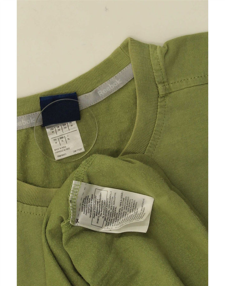 Ανδρικό T-Shirt Reebok Top Μεσαίο πράσινο βαμβακερό