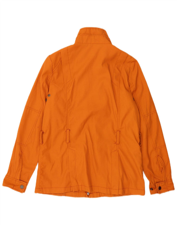 Zara Γυναικείο Utility Jacket UK 14 Medium Orange Nylon