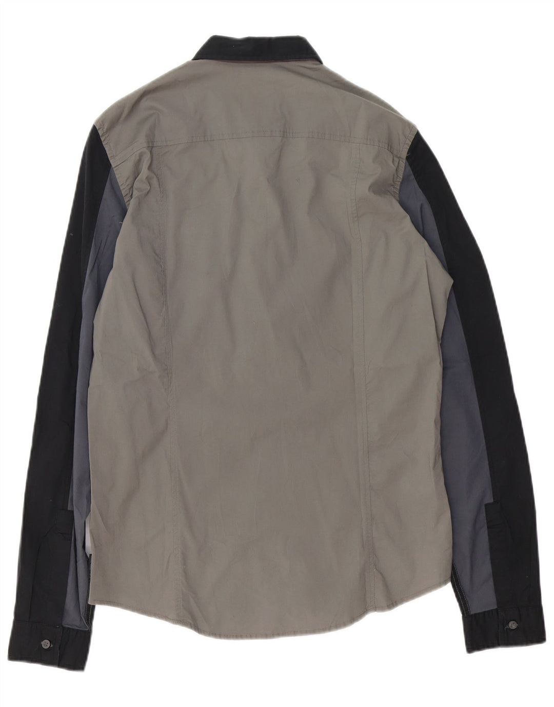 Ανδρικό πουκάμισο CALVIN KLEIN JEANS Slim Fit μεγάλο γκρι βαμβακερό χρώμα