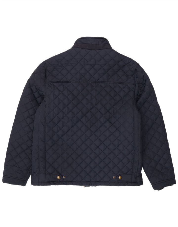 CREW CLOTHING Ανδρικό καπιτονέ μπουφάν UK 42 XL Navy Blue Polyester