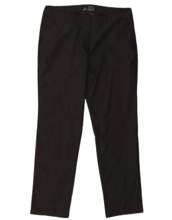Nike γυναικείο Dri Fit ίσιο παντελόνι Chino UK 14 Medium W32 L30 μαύρο
