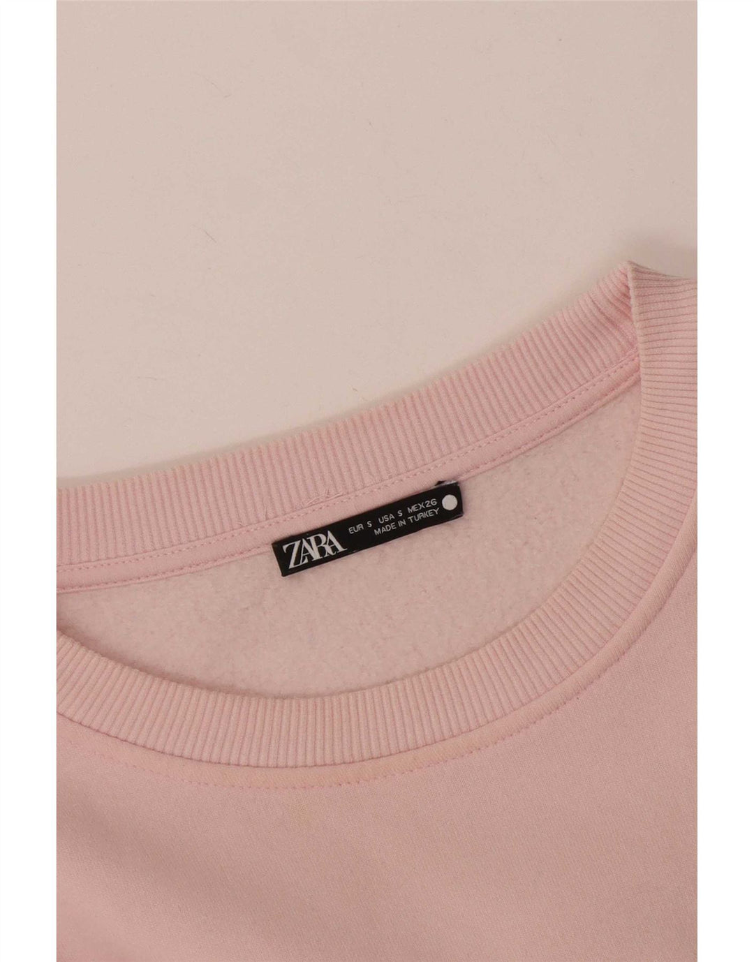 Zara Γυναικεία Φούτερ Jumper UK 10 Small Pink