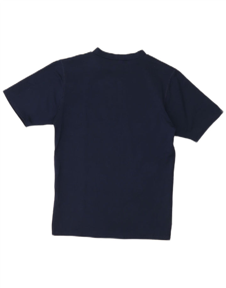 Γυναικείο T-shirt Nike Dri Fit Top UK 12 Medium Navy Blue Polyester